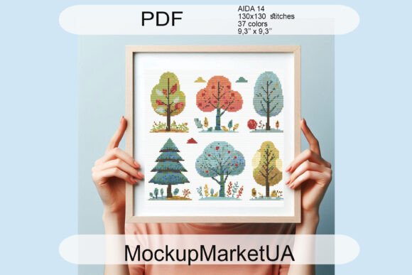Autumn Cross Stitch Patterns PDF, Nature