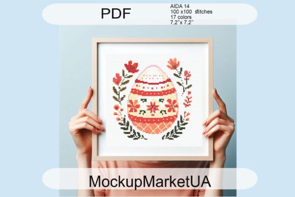 Easter Egg Cross Stitch Patterns PDF