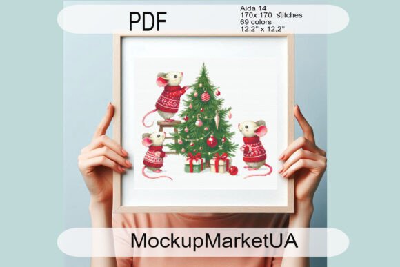 Family Mouse Cross Stitch Patterns PDF