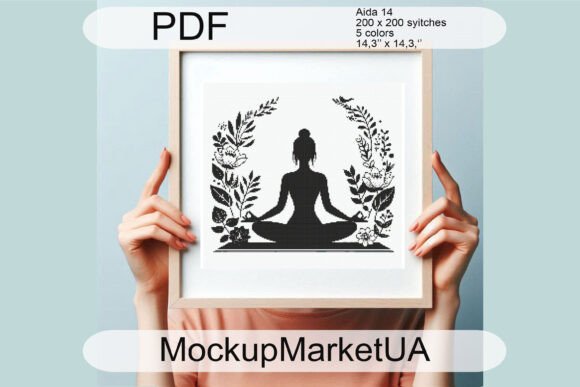 Modern Yoga Cross Stitch Patterns PDF