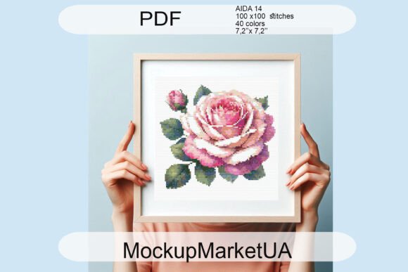 Rose Flowers Cross Stitch Patterns PDF