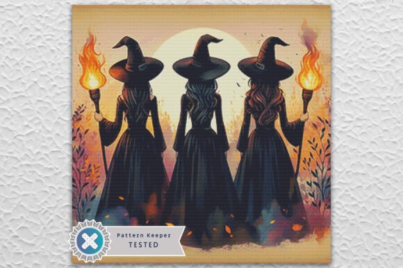 Witches Coven Cross Stitch Pattern PDF